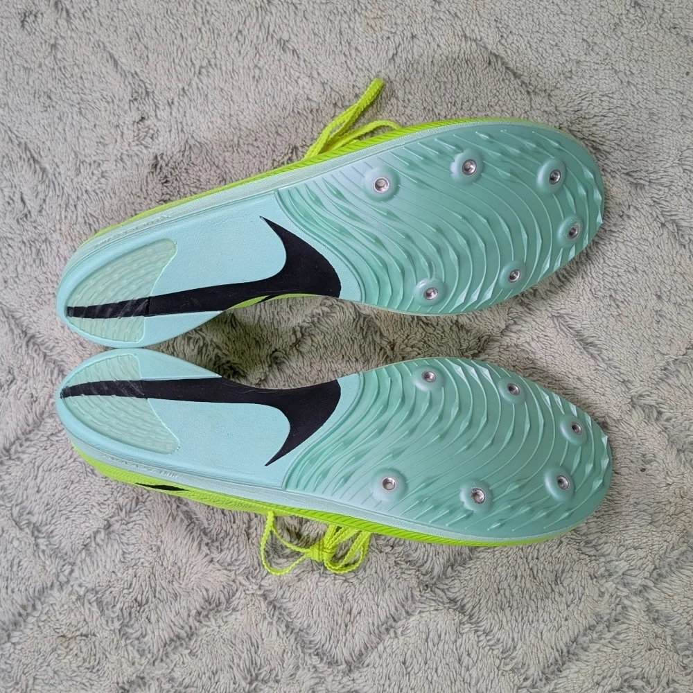 Nike ZoomX Dragonfly Track Field Distance Spikes Volt Mint Mens 12 DR9922-700